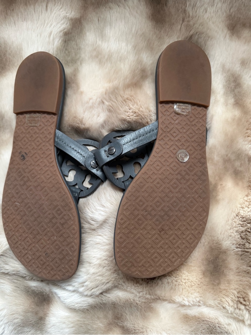 Tory Burch Miller Sandals – Size 6.5, Grey - Picture 7 of 9